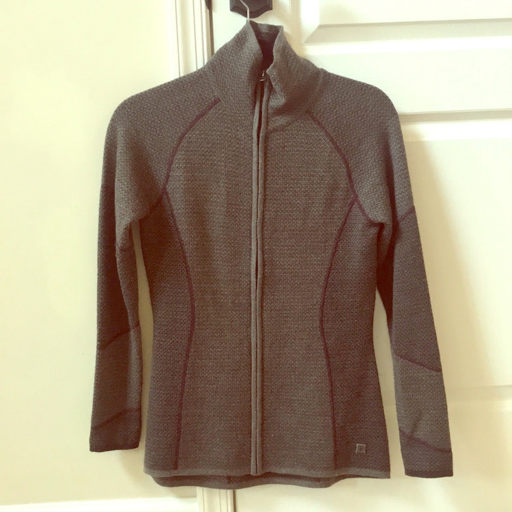 Smart wool zip up jacket